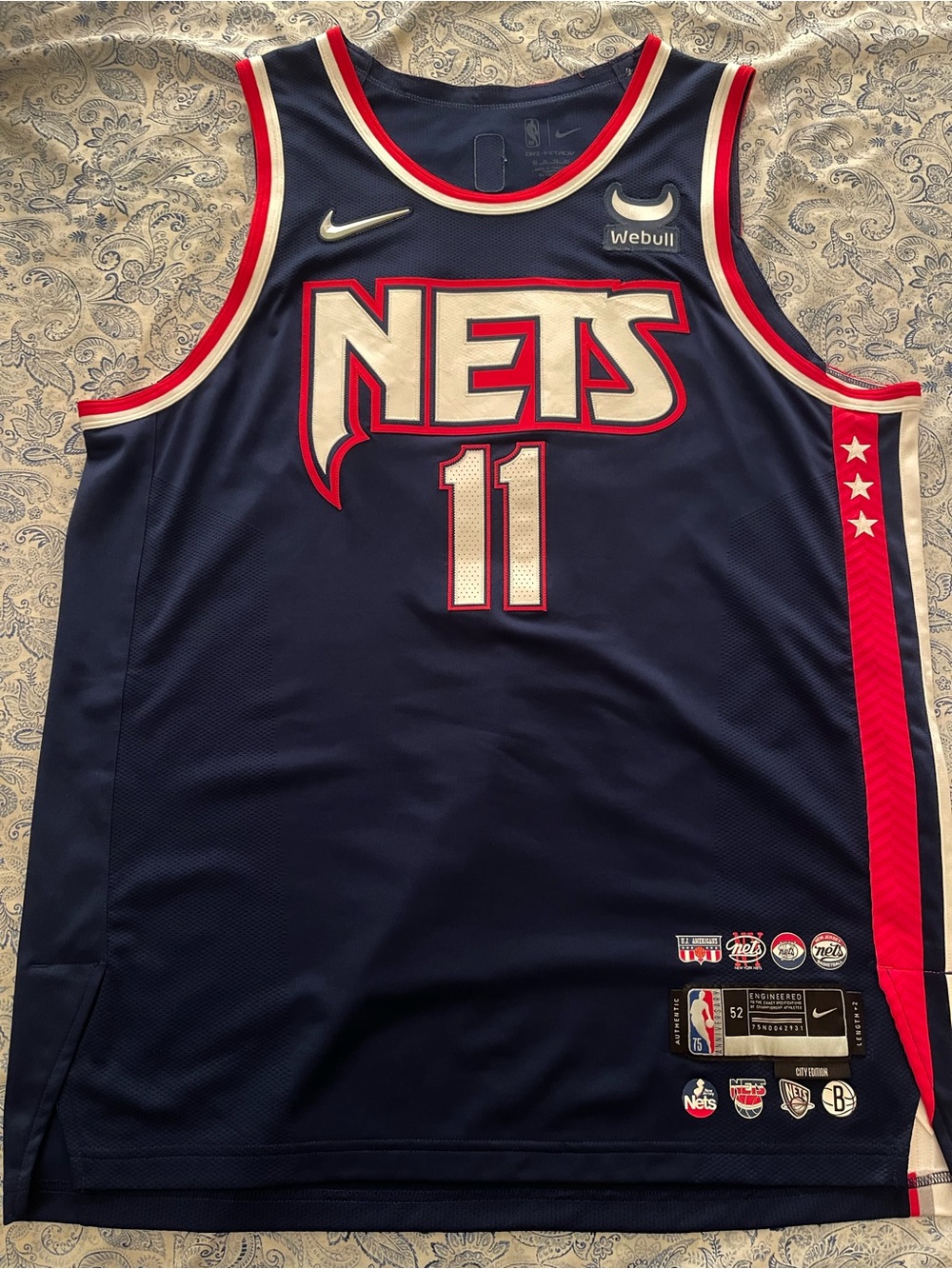 Nike Brooklyn Nets Kyrie Irving 75th Anniversary Jersey
